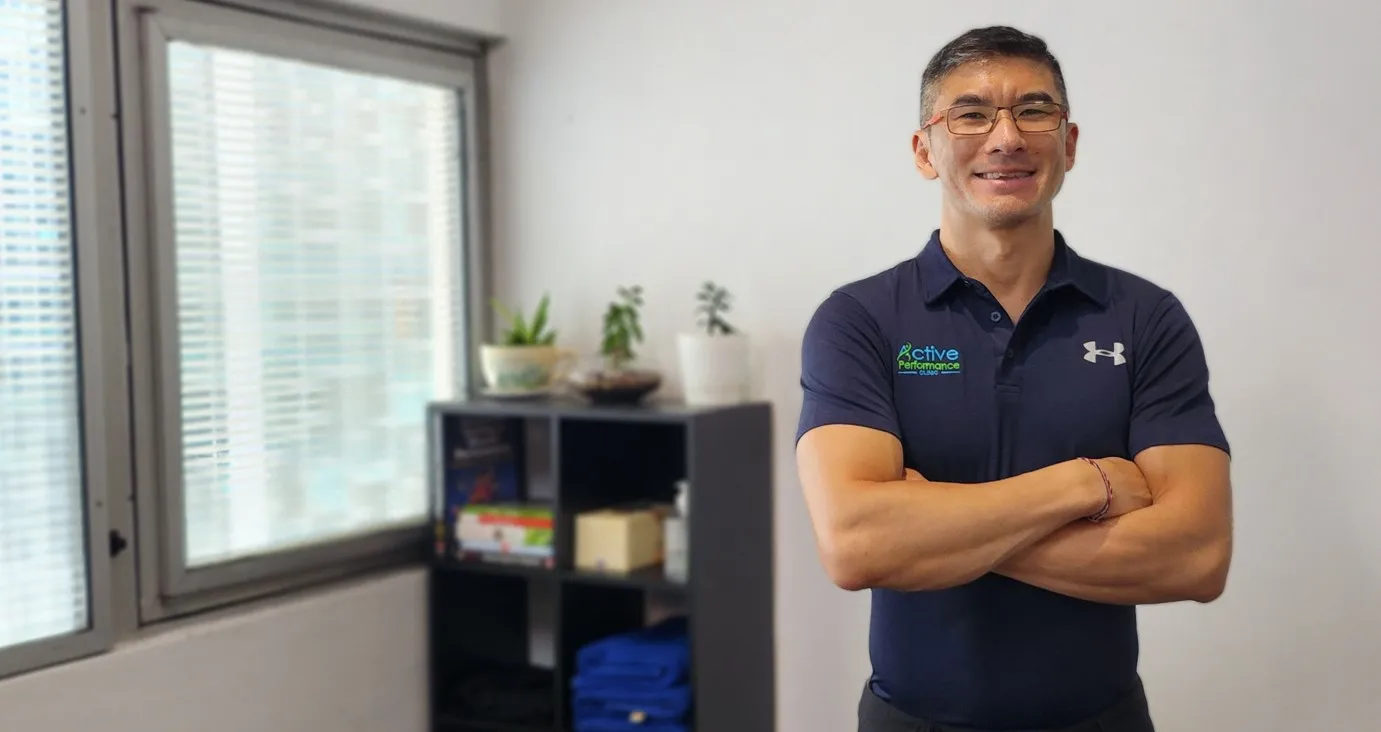 Ben Duong, founder of Active Performance Clinic, in the Sydney CBD clinic